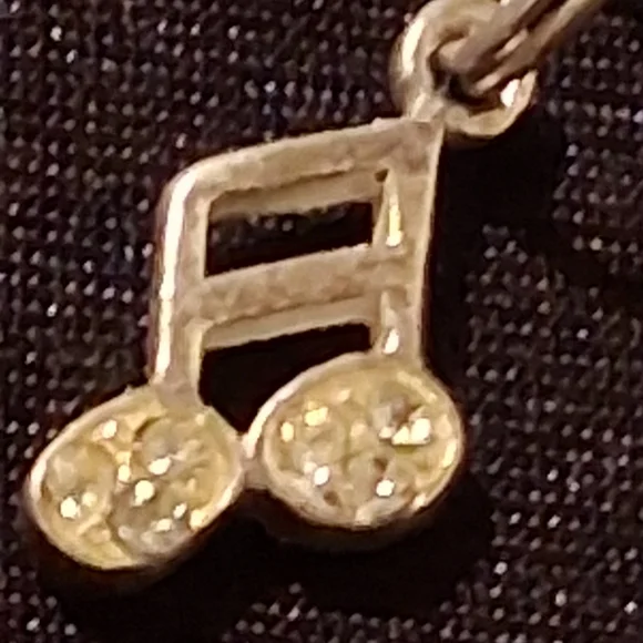 Silver Music Note Pendant 925. - Picture 3 of 8